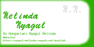 melinda nyagul business card